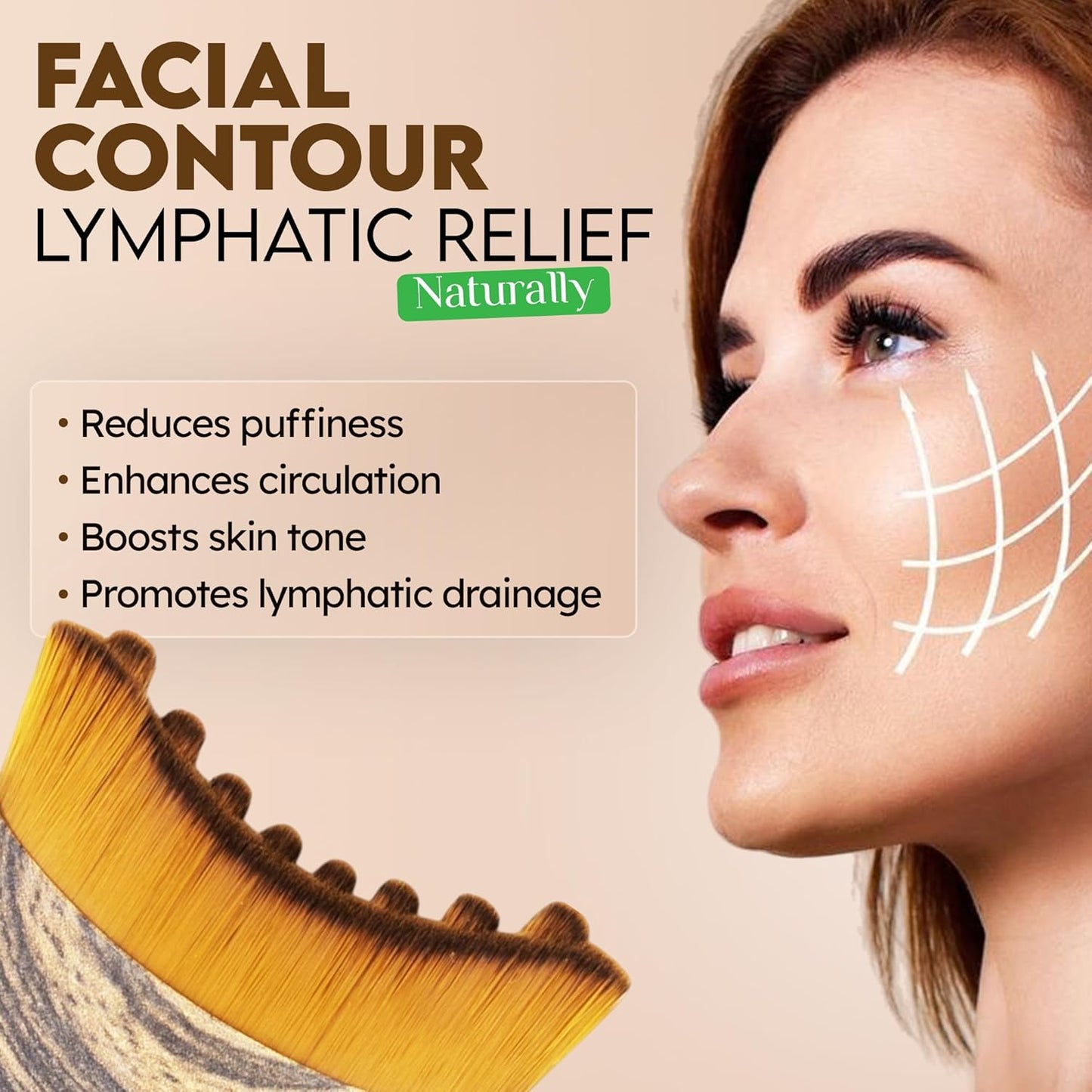 Saven Lymphatic Face Brush