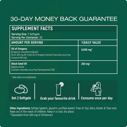 Saven Oil of Oregano Softgels